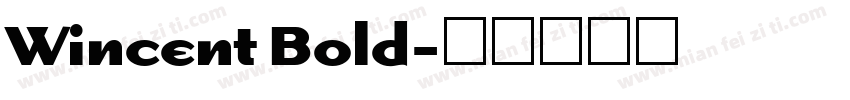 Wincent Bold字体转换